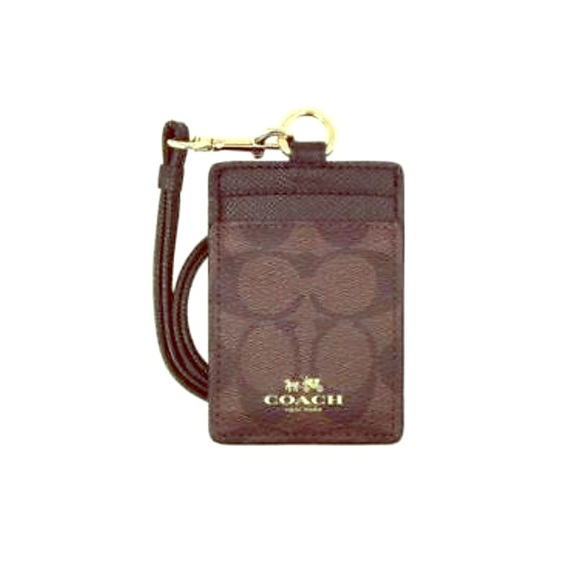 Coach leather lanyard and mini wallet - Picture 2 of 2